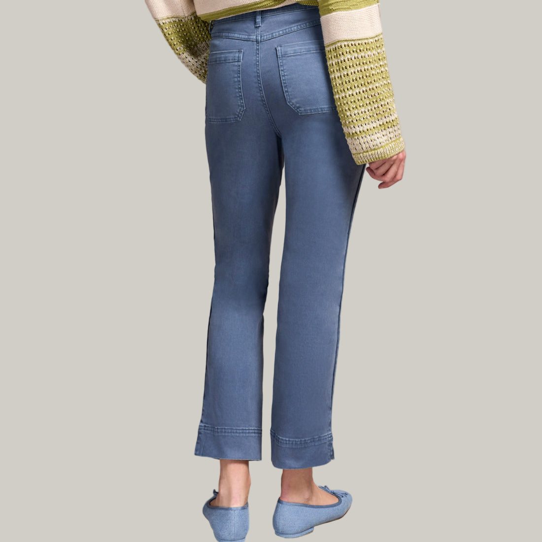 Tribal - Pull-On Ankle Pant With Side Leg Tape Detail