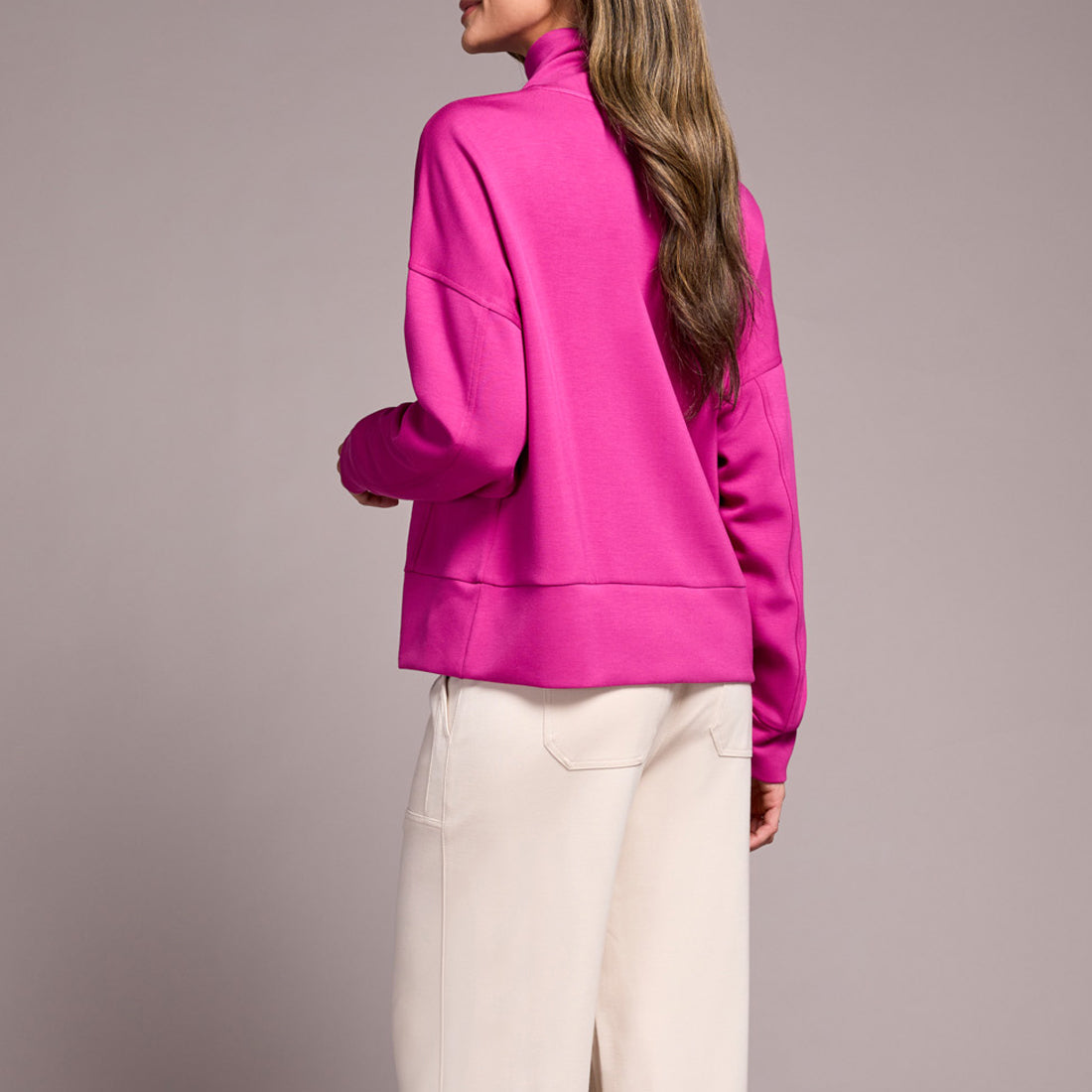 Tribal - Long Sleeve Funnel Neck Top