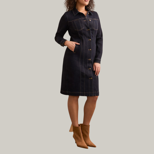 Tribal - Super Stretch Denim Hourglass Dress