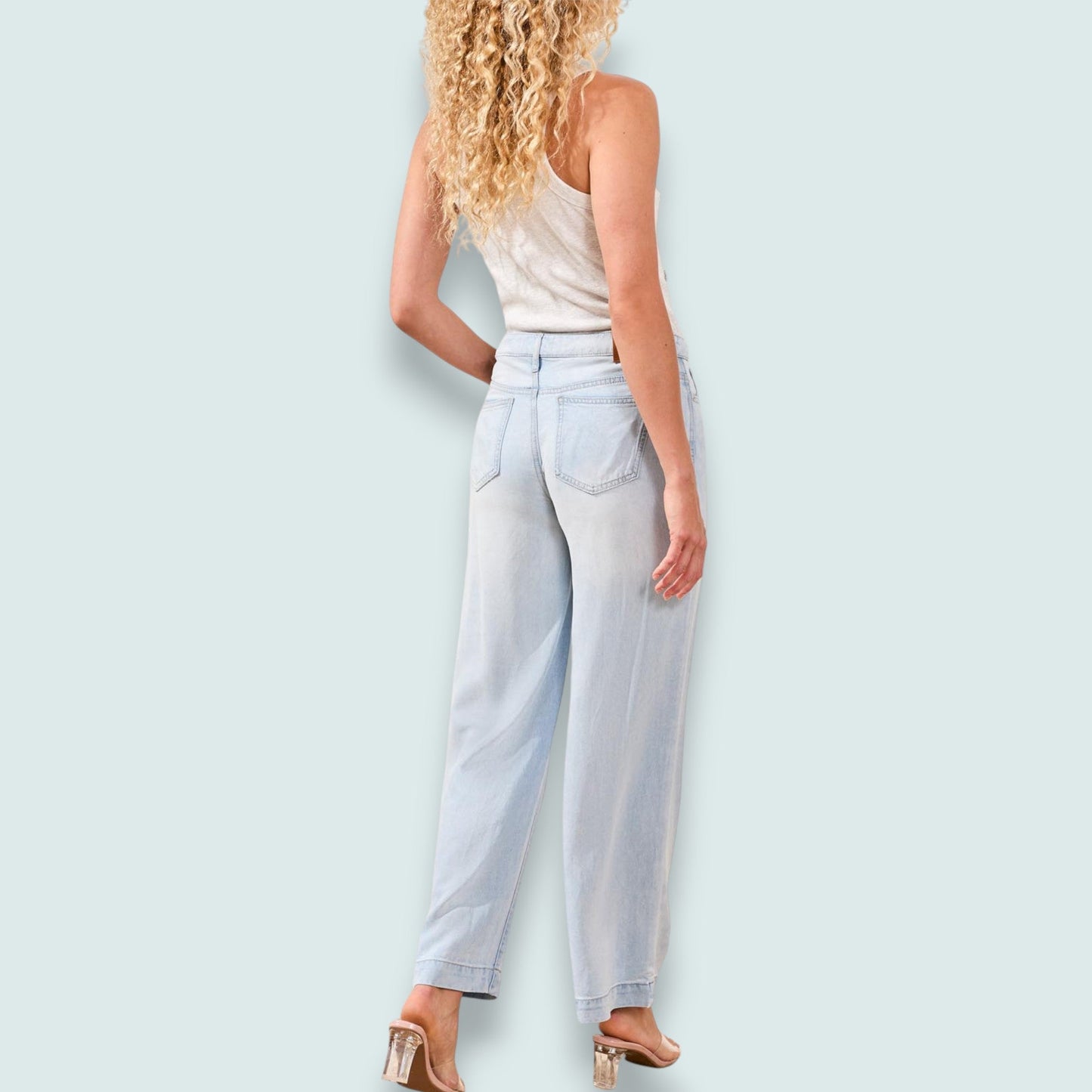 Tribal - Audrey Flowy Wide Denim