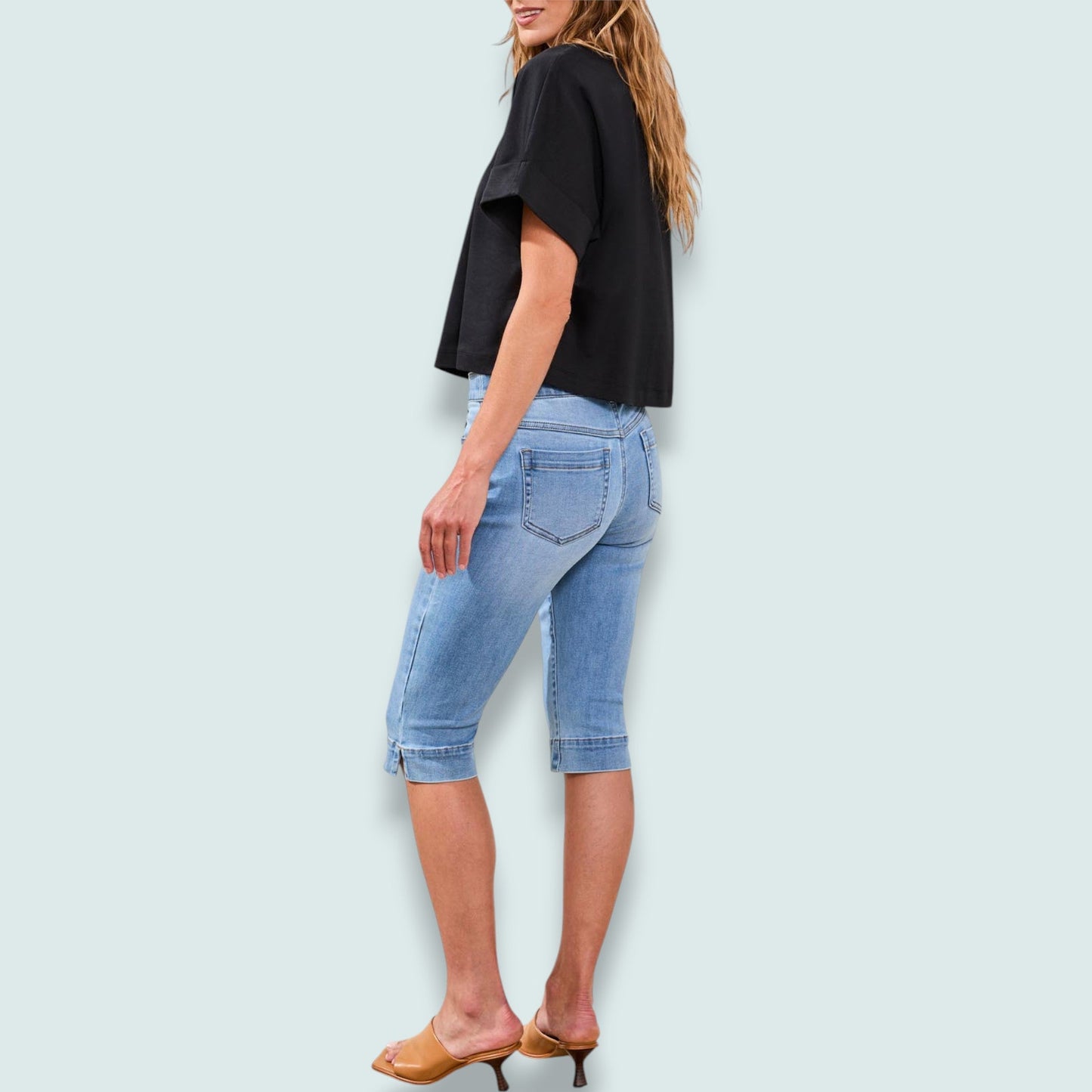 Tribal - Audrey Pull-On Pedal Pusher Jeans