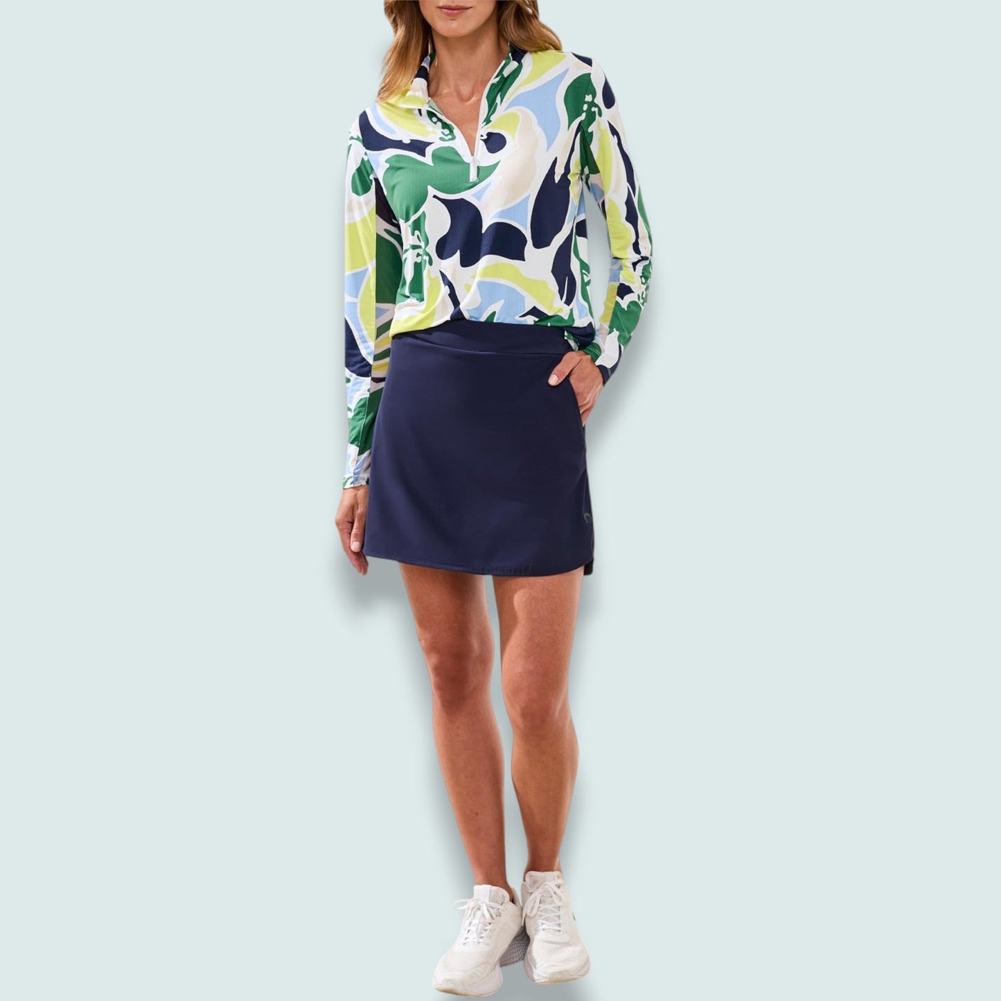 Tribal - Pull-On Skort with Invisible Zip Pockets