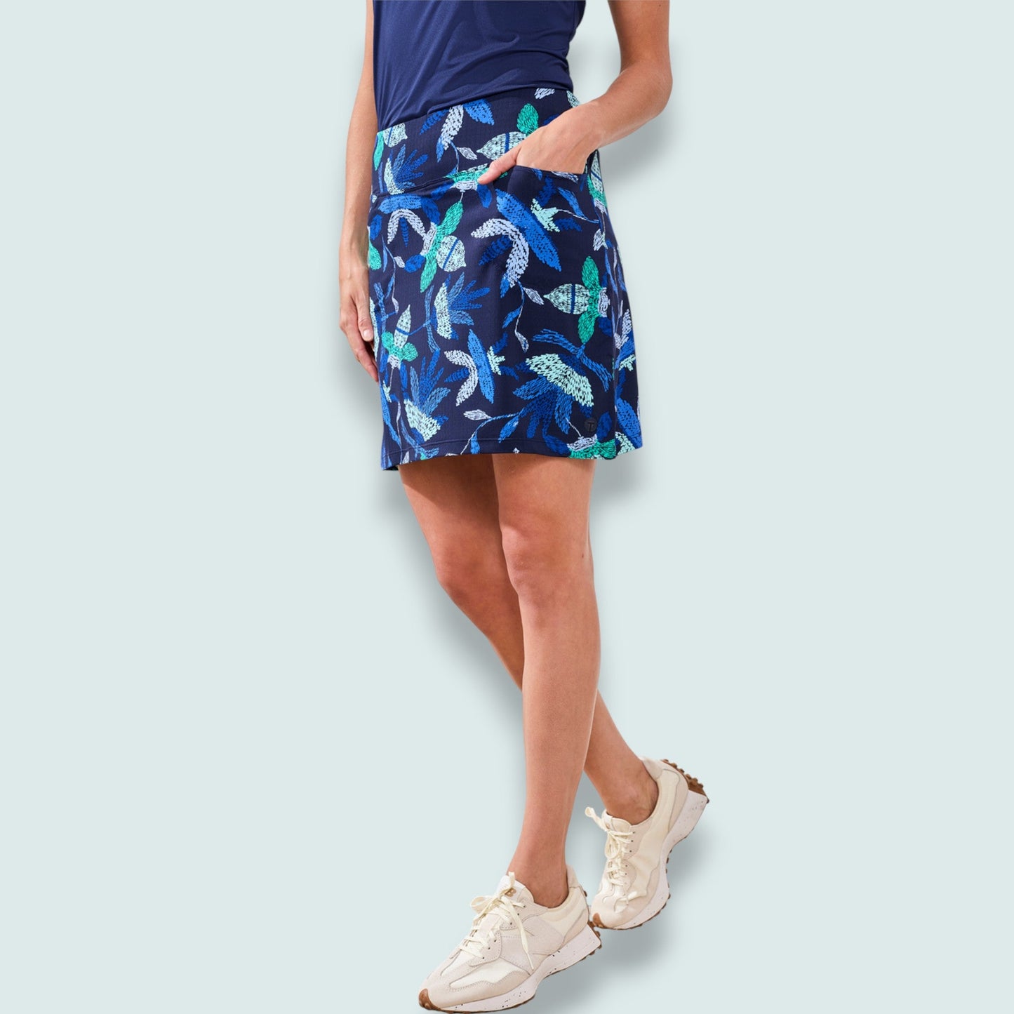 Tribal - Blue Surf High-Performance Skort