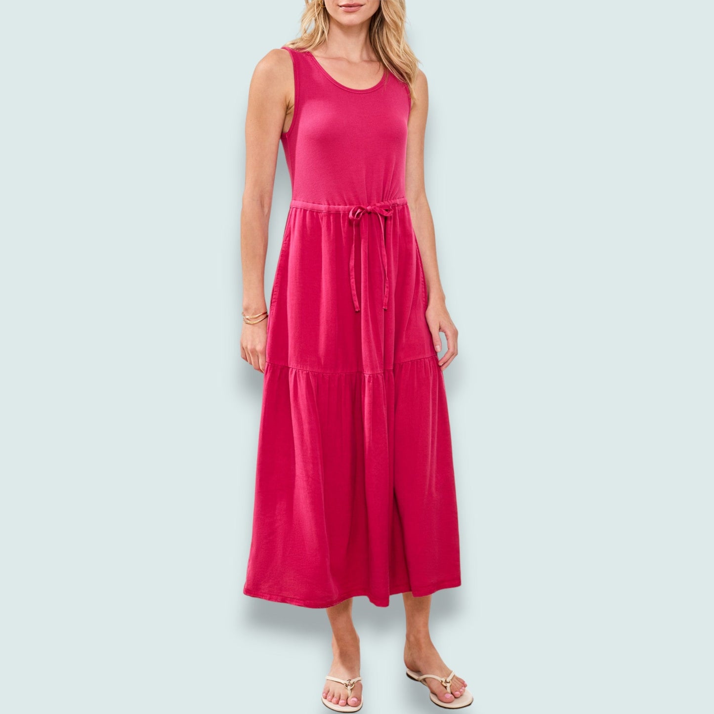 Tribal - Everyday Tiered Tank Midi Dress