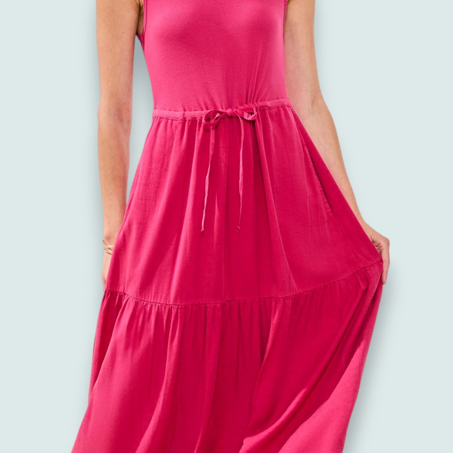 Tribal - Everyday Tiered Tank Midi Dress