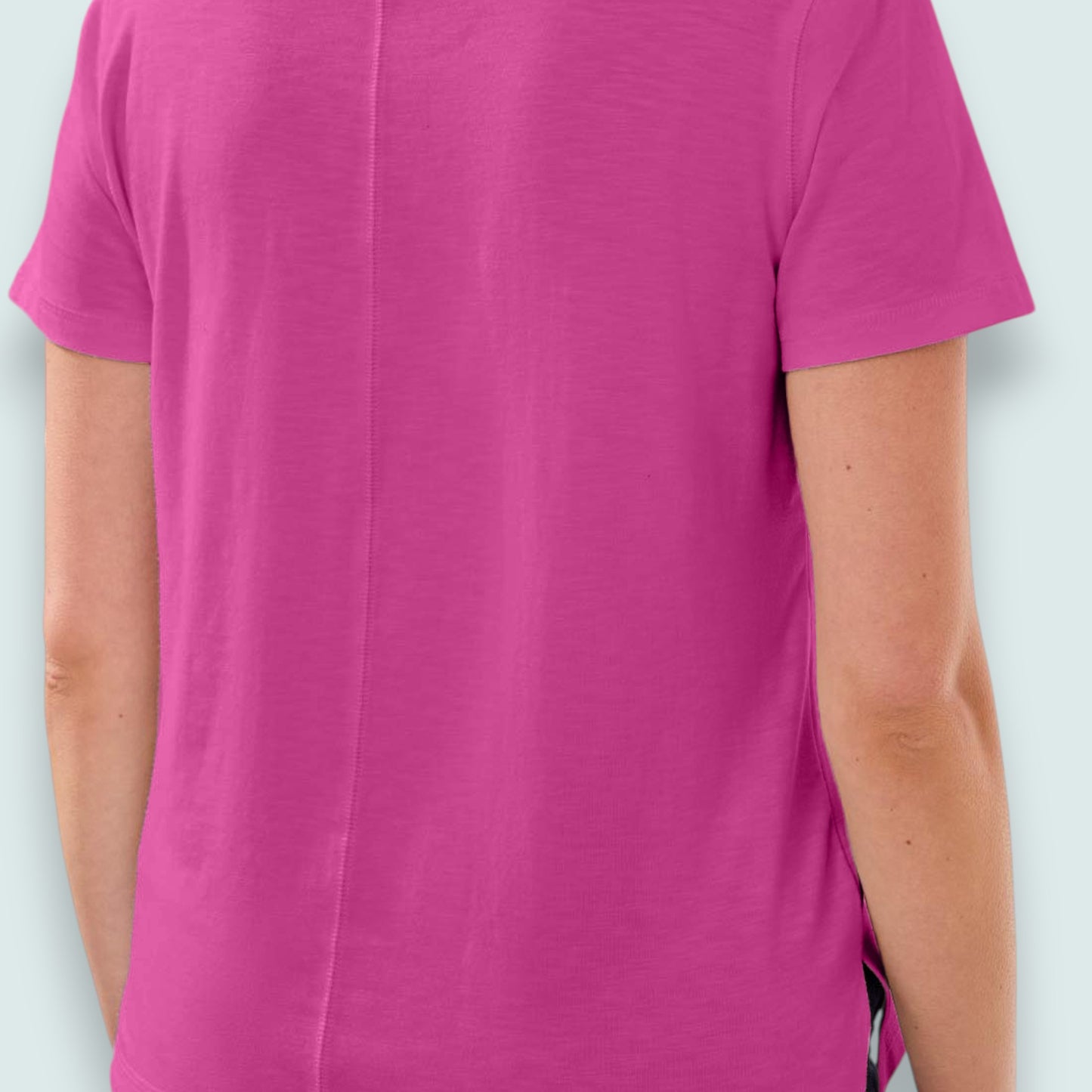 Tribal - Slub Knit V-Neck Top With Double Trim