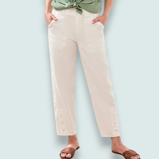 Tribal - Stretch Slub Barrel Ankle Pant