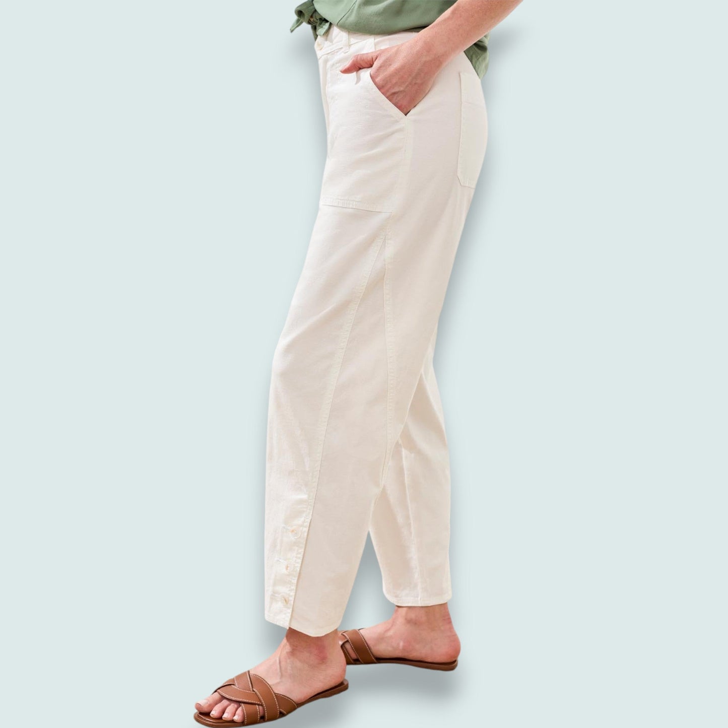 Tribal - Stretch Slub Barrel Ankle Pant