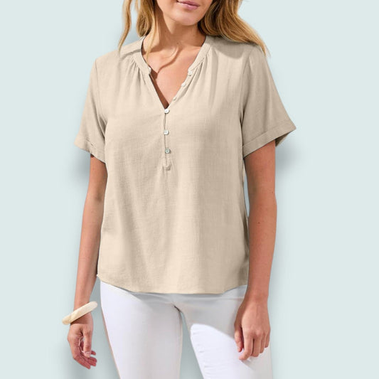 Tribal - Soft Breeze Placket Blouse