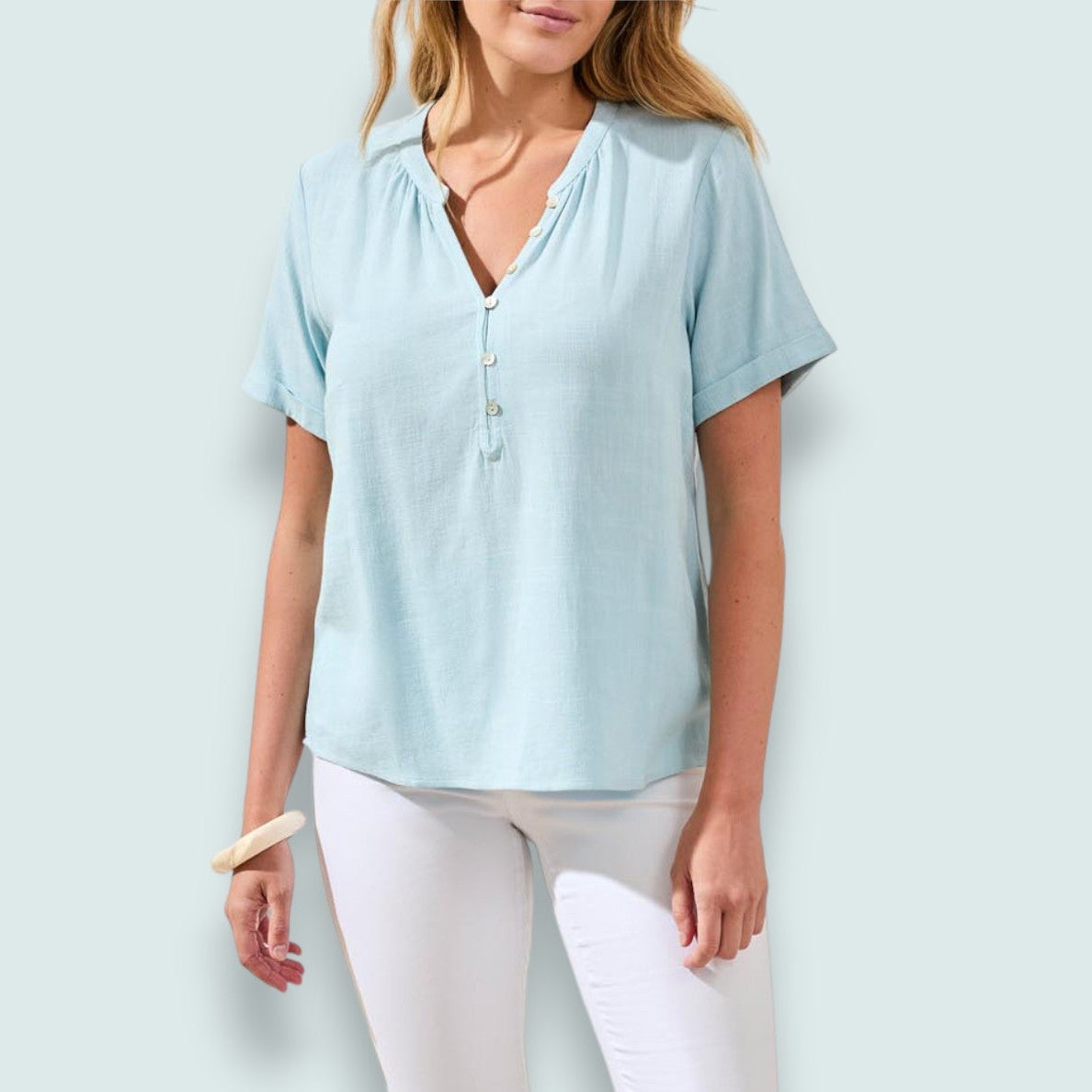 Tribal - Soft Breeze Placket Blouse