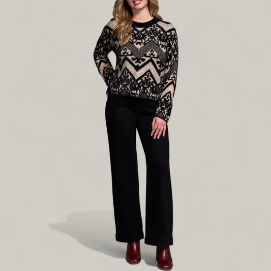 Tribal - Long Sleeve Crew Neck Sweater