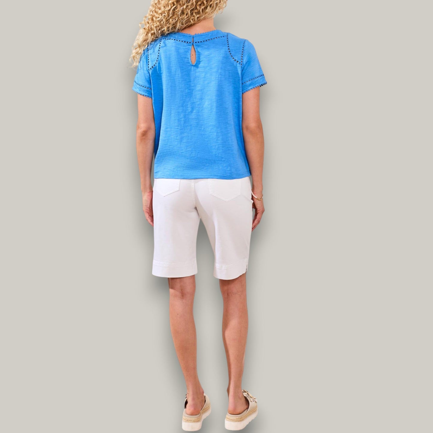 Tribal - Eyelet Trim Summer Tee