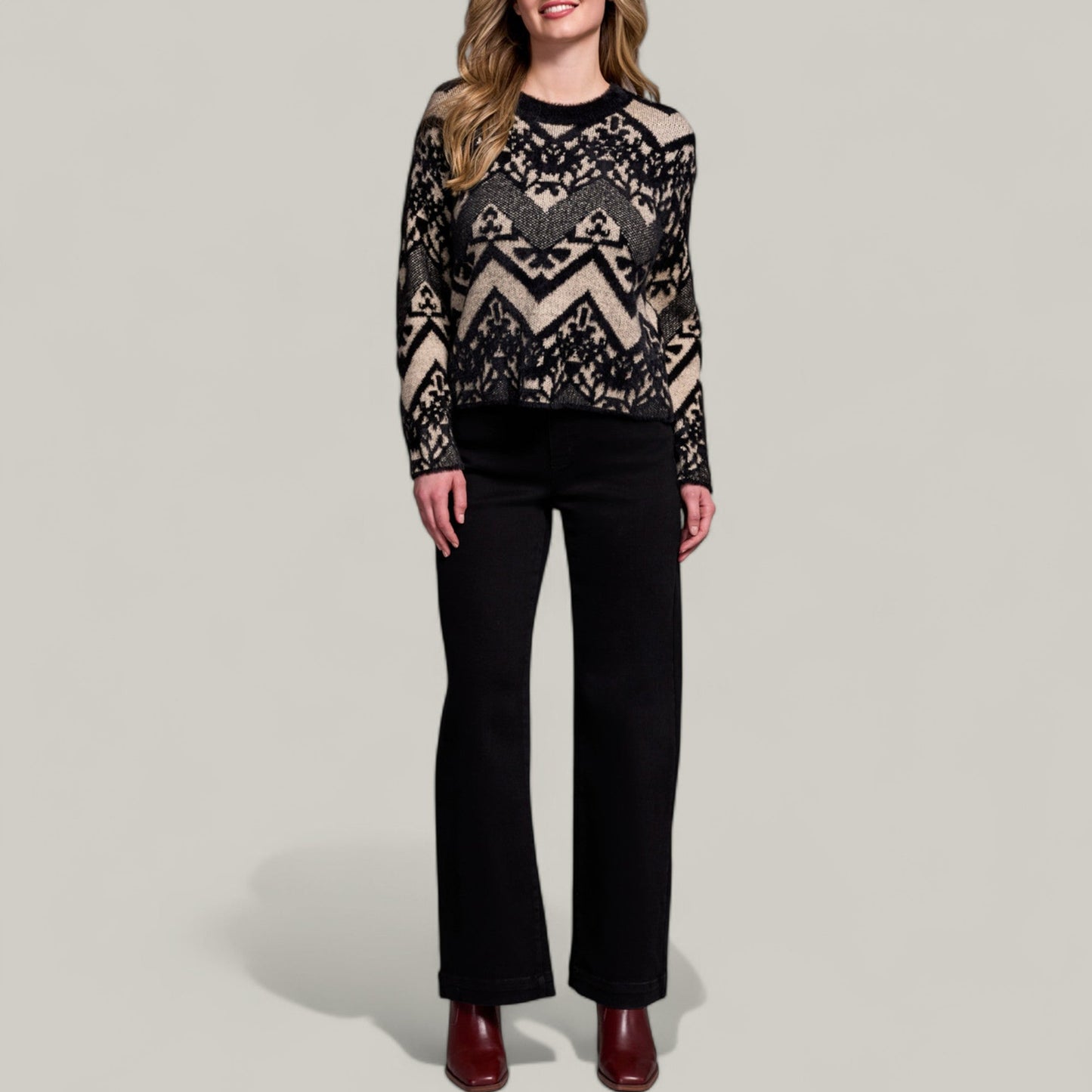 Tribal - Long Sleeve Crew Neck Sweater
