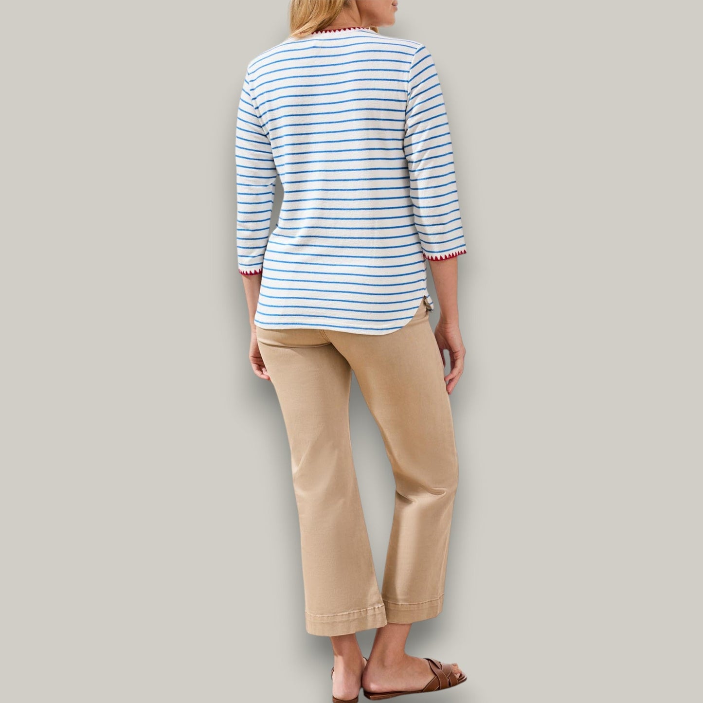 Tribal - Harbour Stripe Trim Tee