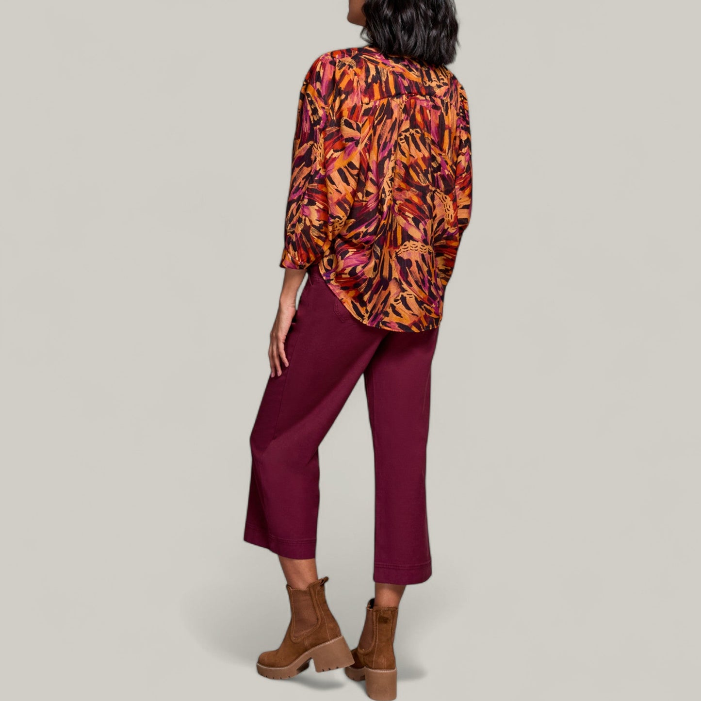 Tribal - Flowy Dolman Sleeve Blouse