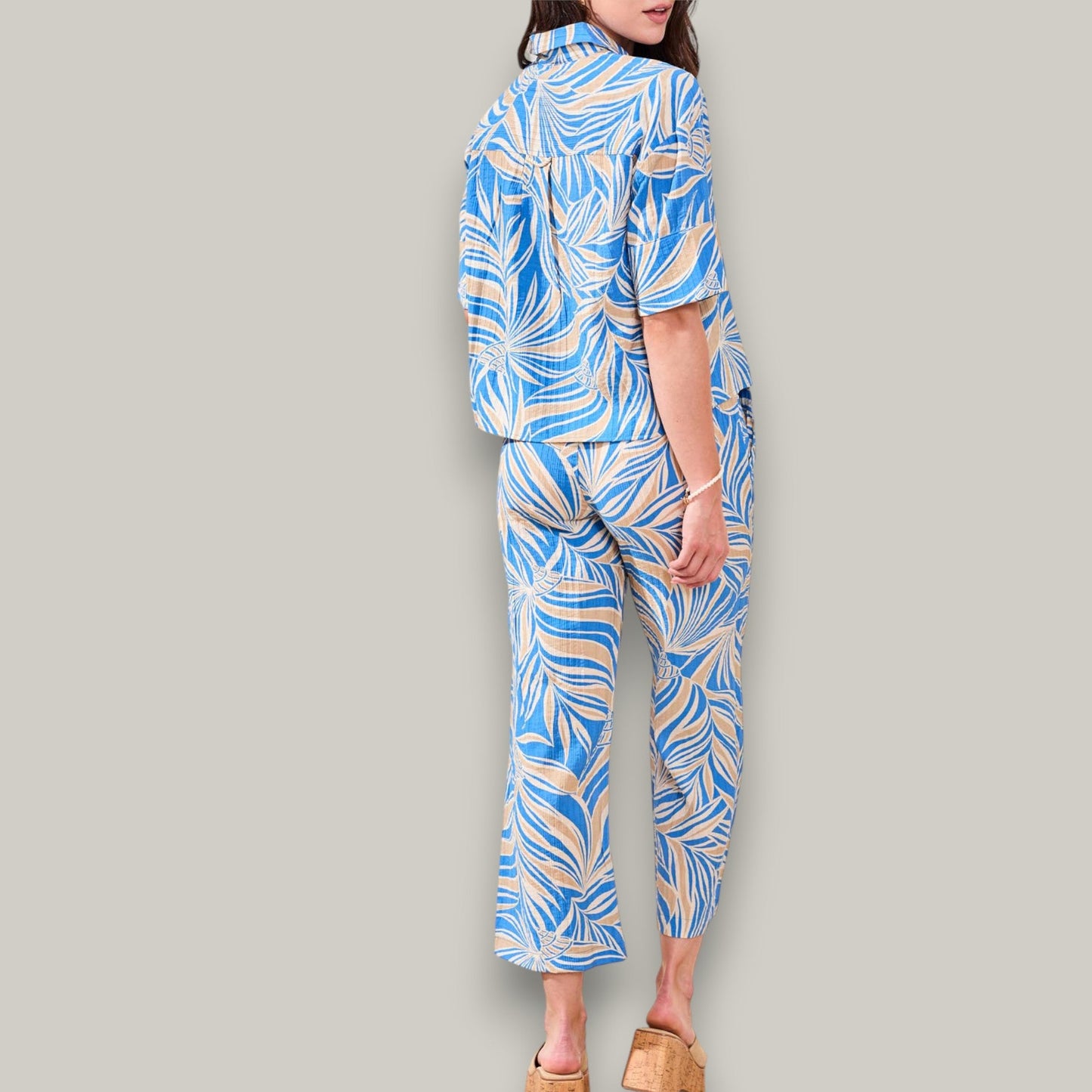 Tribal - Tropical Breeze Button Blouse