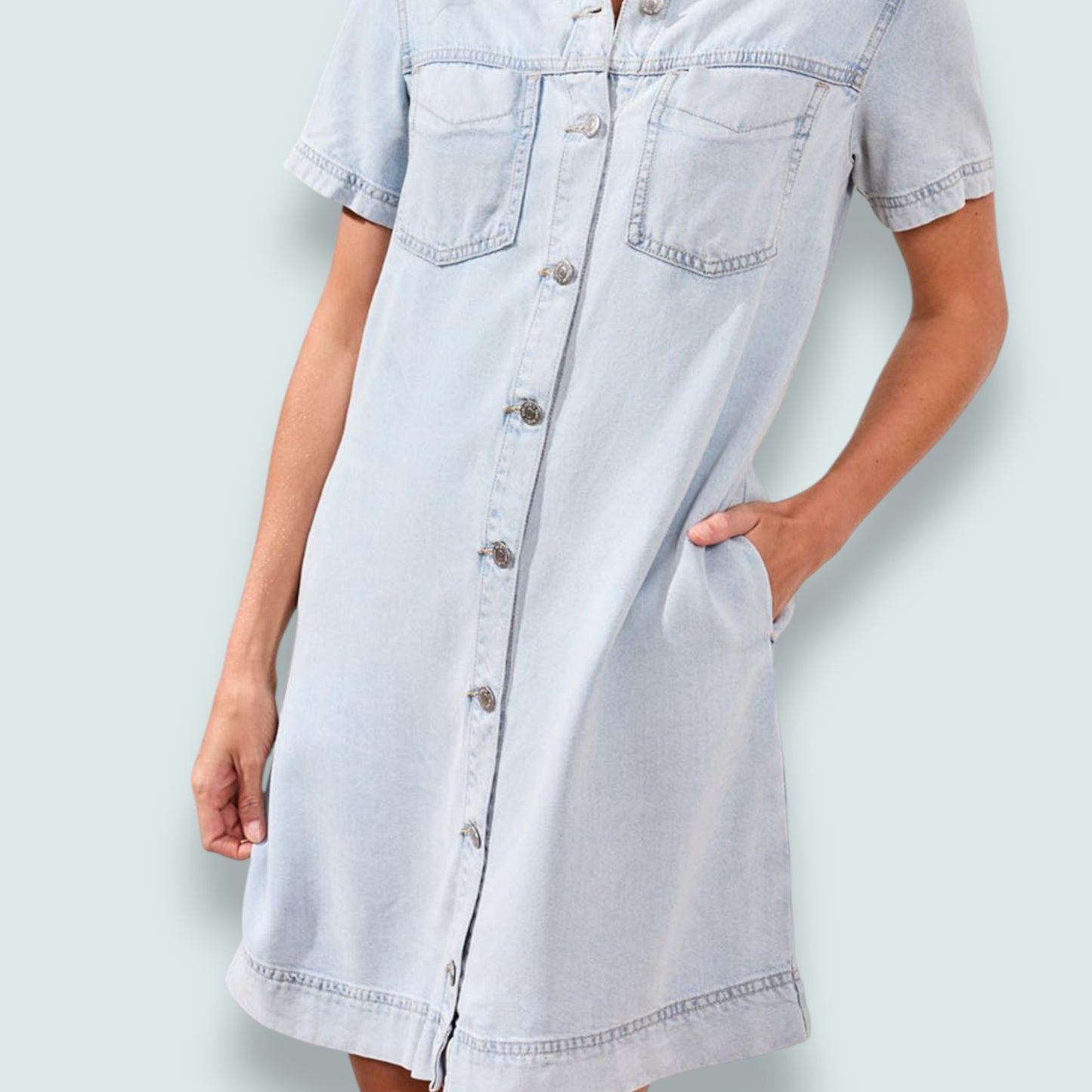 Tribal - Denim Shirt Dress