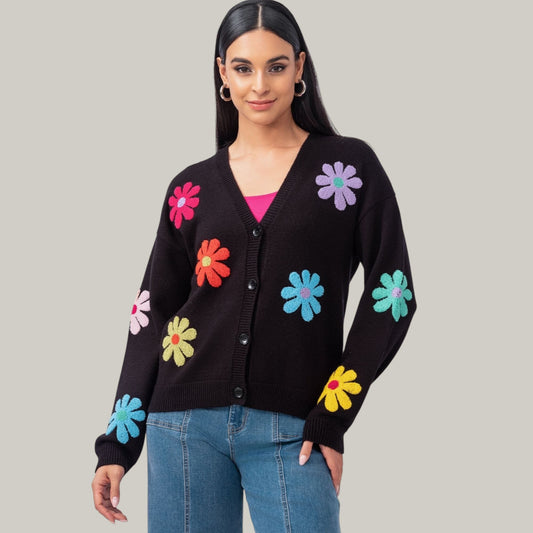 Elena Wang - Flower Power Cardigan