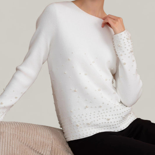 Alison Sheri - Pearl Detail Sweater