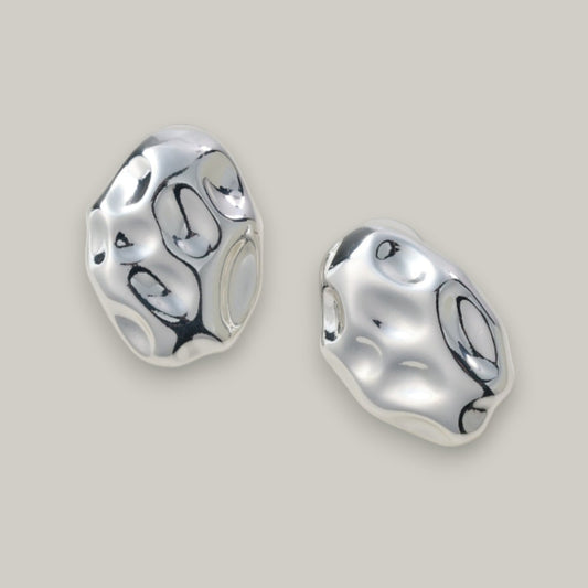 Merx -Silver Oval Studs