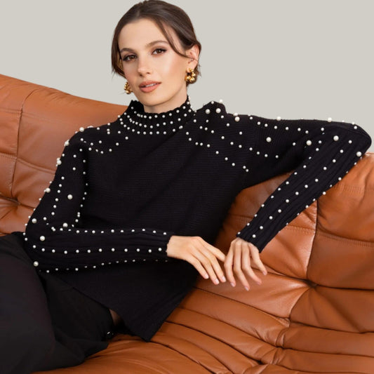 Alison Sheri - Pearl Detail Sweater
