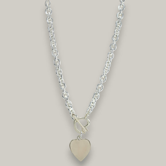 Merx - Silver Heart Necklace