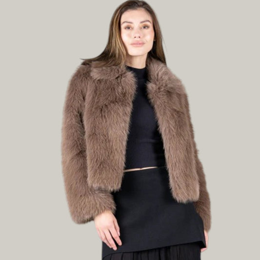 C'est Moi - Faux Fur Crop Jacket