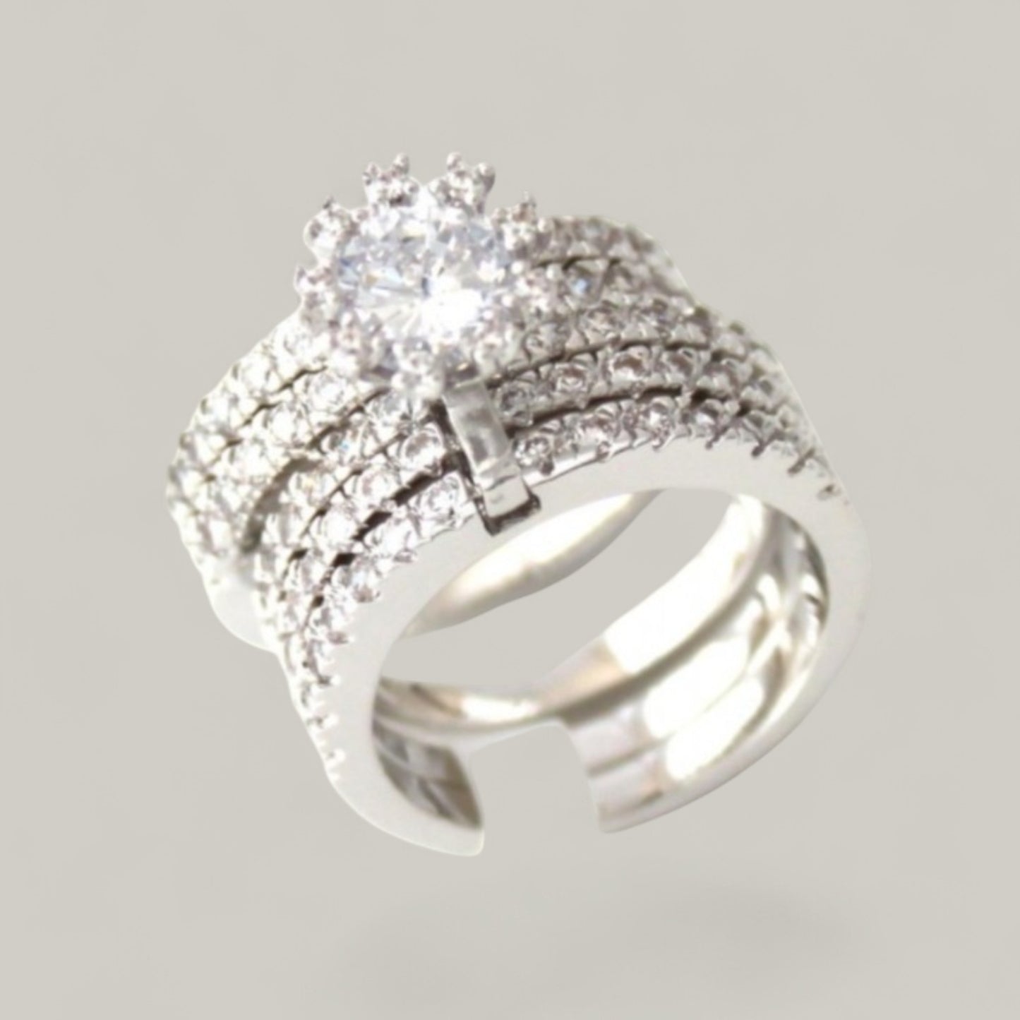 Evershine - Stacked Diamond Band Ring