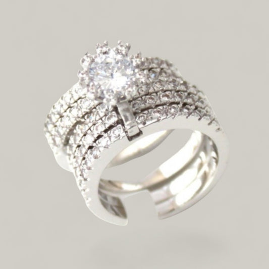 Evershine - Stacked Diamond Band Ring