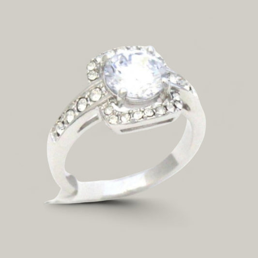 Evershine - Sparkle Band Square Diamond Ring