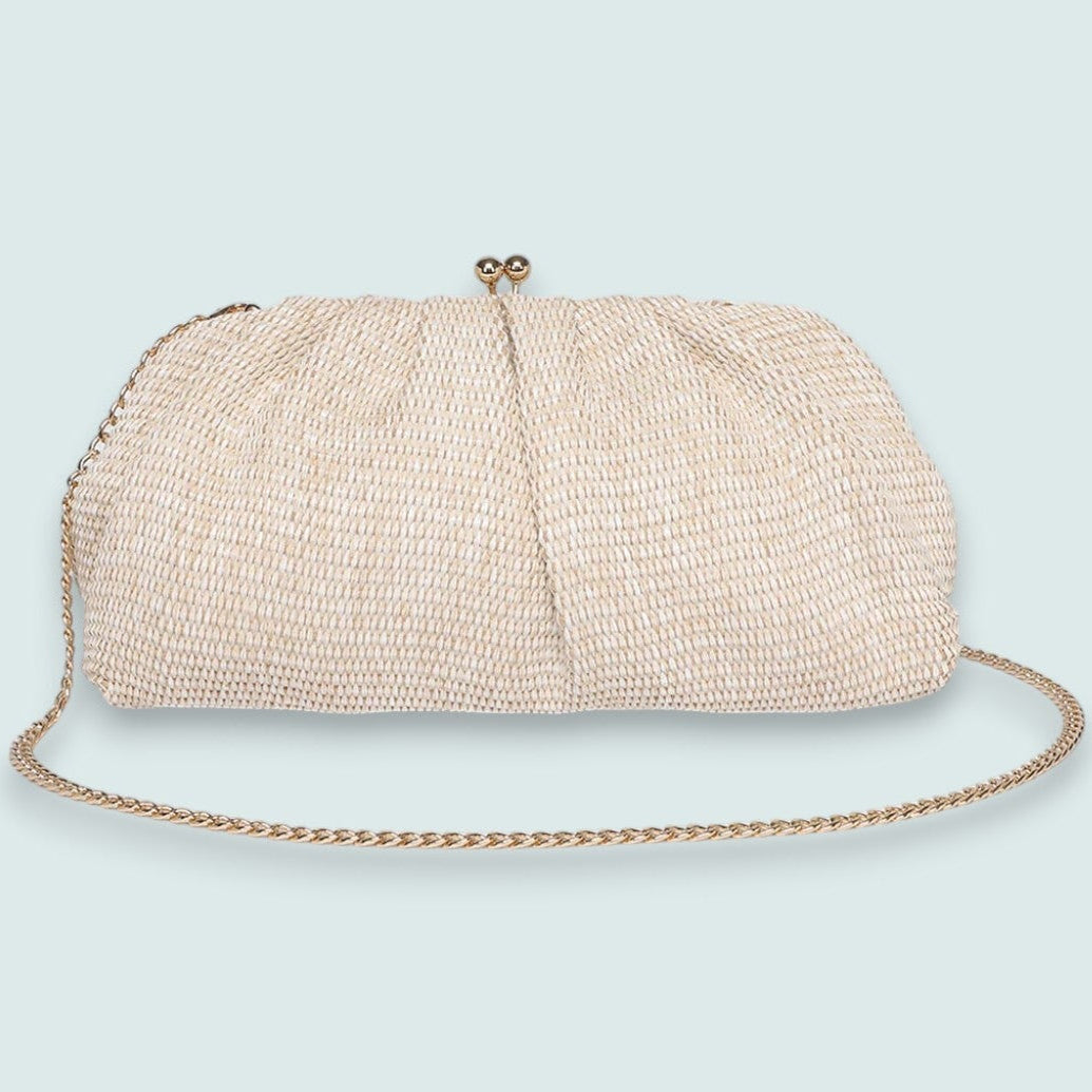 Louenhide - Goldie Raffia Clutch
