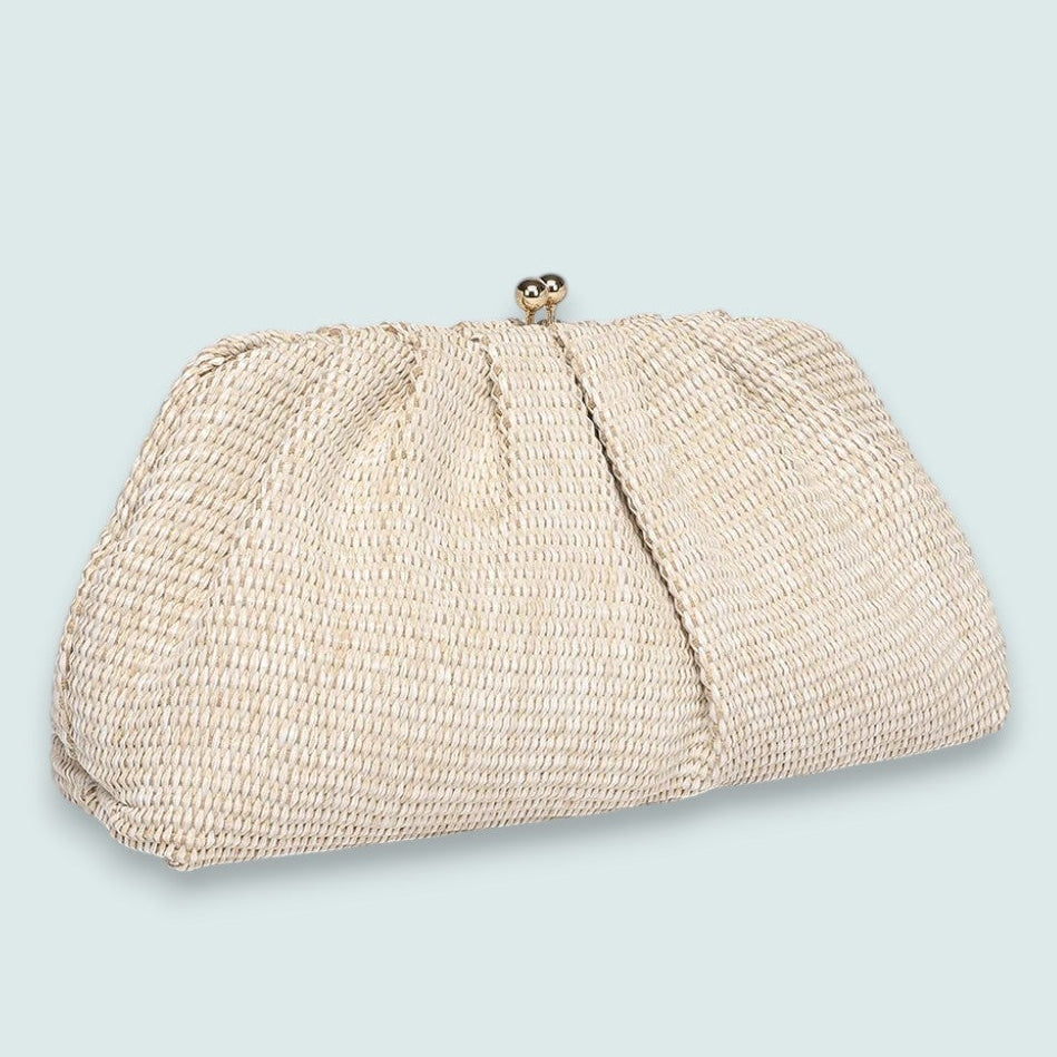 Louenhide - Goldie Raffia Clutch