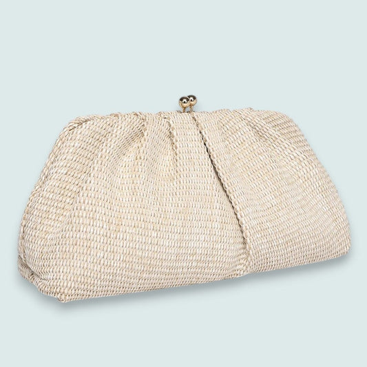 Louenhide - Goldie Raffia Clutch