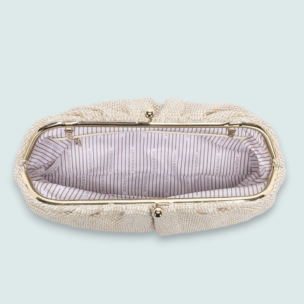 Louenhide - Goldie Raffia Clutch