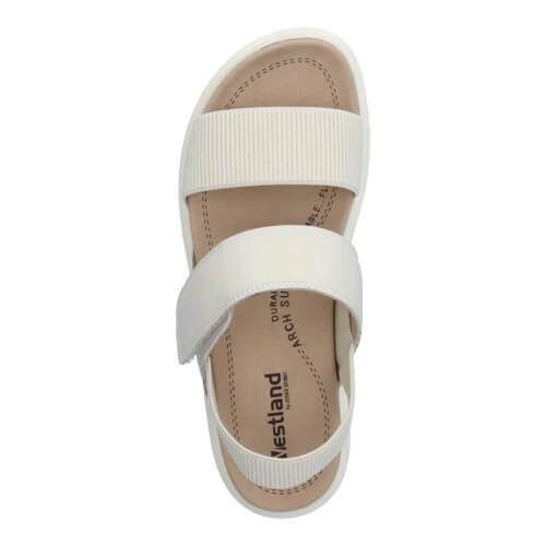 Westland - Open Toe Sandal With Velcro Strap