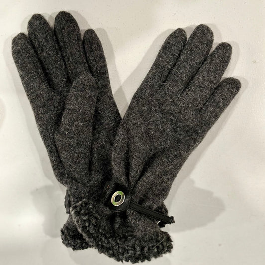 Marron - Fitted Gloves with Wrist Details