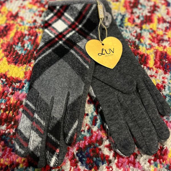 Luv - Plaid Gloves