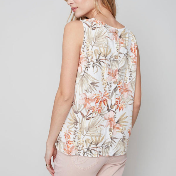 Charlie B - Printed Tank With Back Buttons
